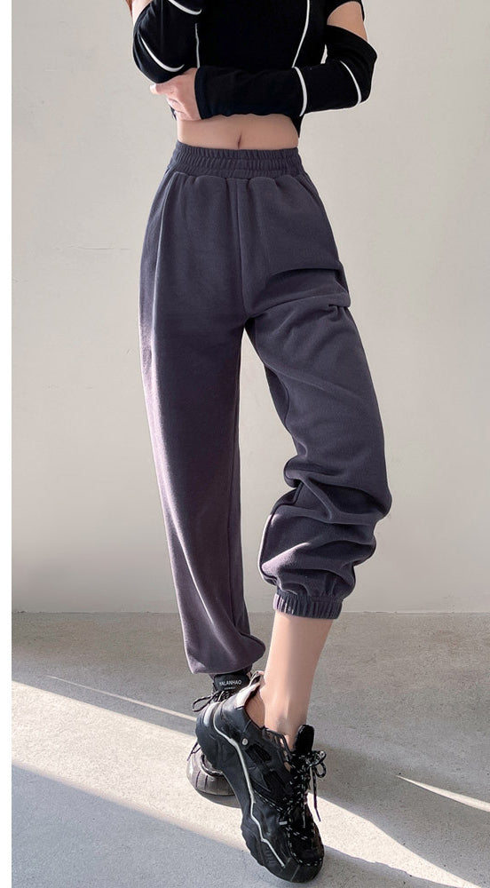 Loose Slim High Waist Drape Pants for men and women