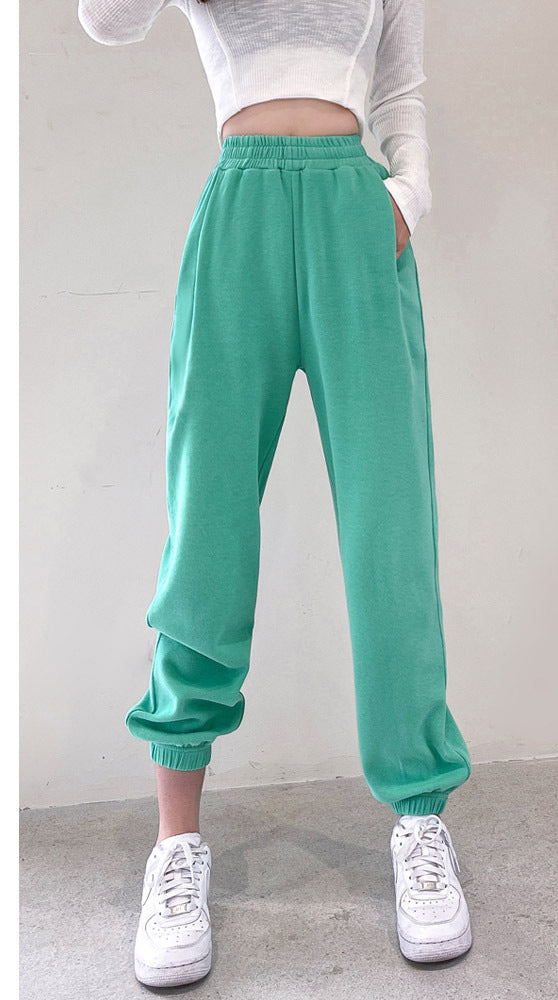 Loose Slim High Waist Drape Pants for men and women