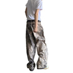 Spring And Summer New 3D Digital Camouflage Printed Denim Trousers For Men