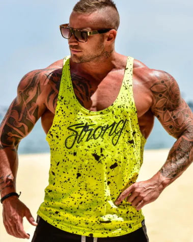 Breathable Camouflage Workout Tank Top for Men
