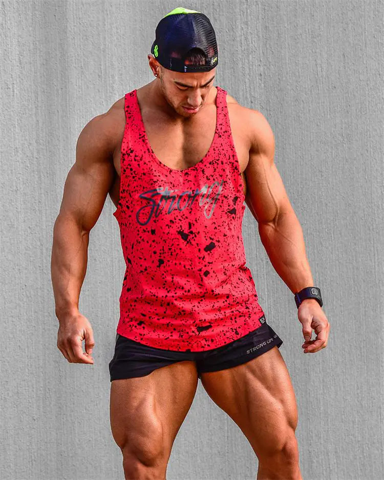 Breathable Camouflage Workout Tank Top for Men