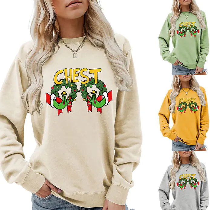 Women's Long Sleeve Printed Hoodie